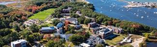 aerial image of the biddeford campus